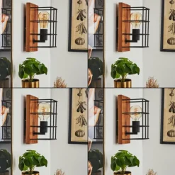 Applique murale Fevaag Écru, Noir, 1 lumière