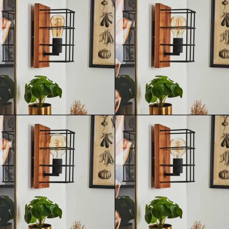 Applique murale Fevaag Écru, Noir, 1 lumière