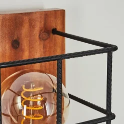 Applique murale Fevaag Écru, Noir, 1 lumière