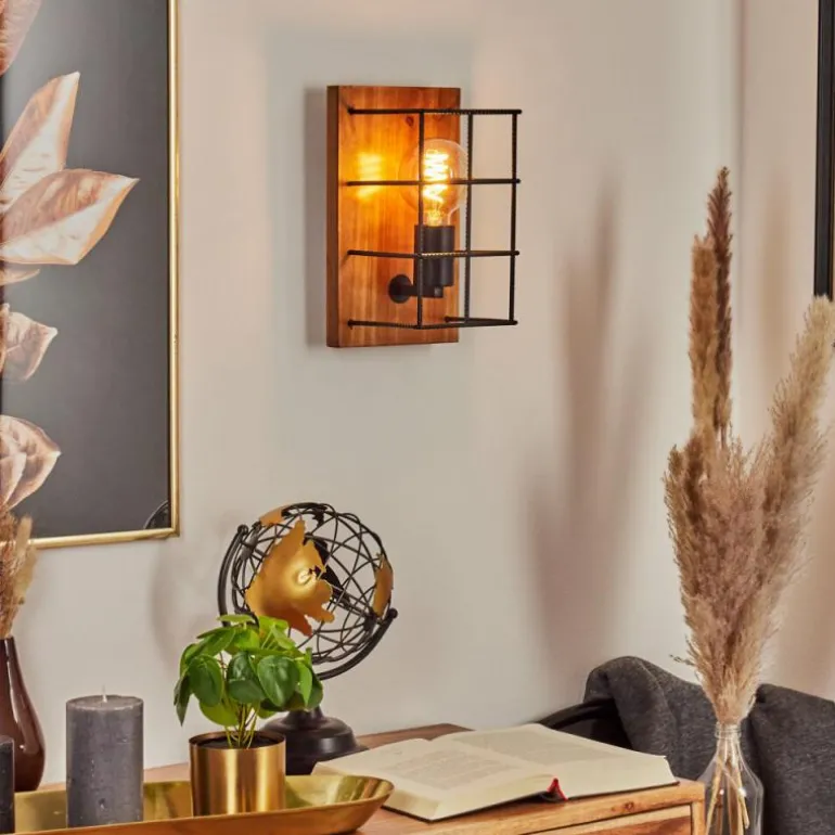 Applique murale Fevaag Écru, Noir, 1 lumière