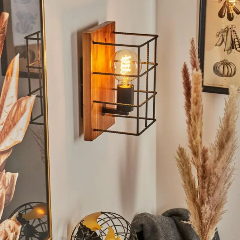 Applique murale Fevaag Écru, Noir, 1 lumière