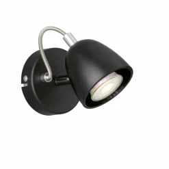 Applique murale FHL-easy Gemma Chrome, Noir, 1 lumière