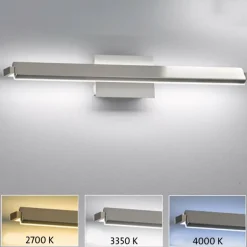 Applique murale Fischer & Honsel Pare TW LED Nickel brillant, 1 lumière, Changeur de couleurs