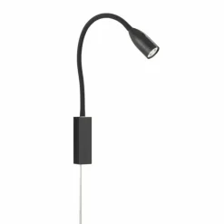 Applique murale Fischer & Honsel function Sten LED Noir, 1 lumière