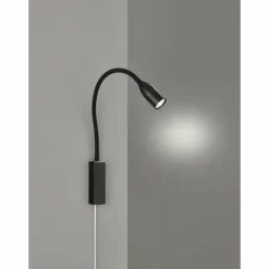 Applique murale Fischer & Honsel function Sten LED Noir, 1 lumière
