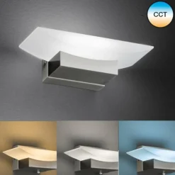 Applique murale Fischer & Honsel Bowl TW LED Nickel mat, 1 lumière