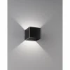 Applique murale Fischer & Honsel Dan LED Noir, 1 lumière