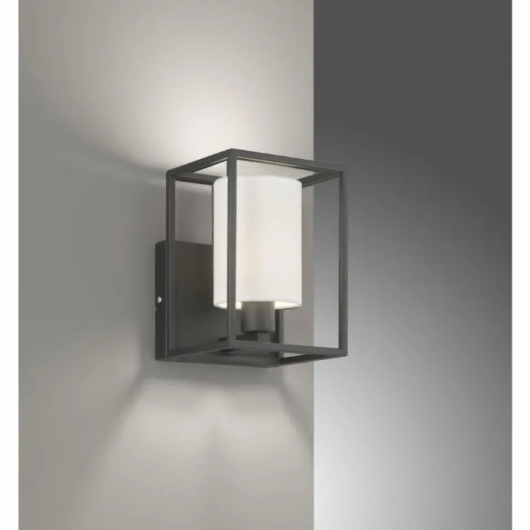 Applique murale Fischer & Honsel Gilli Noir, 1 lumière