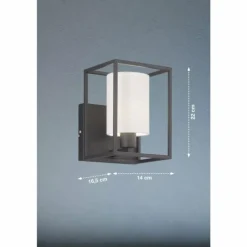 Applique murale Fischer & Honsel Gilli Noir, 1 lumière