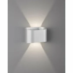 Applique murale Fischer & Honsel Wall LED Argenté, 2 lumières