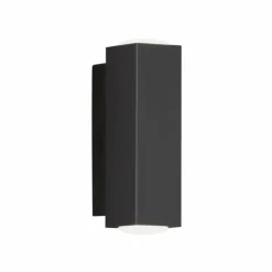 Applique murale Fischer & Honsel Carlo LED Noir, 2 lumières