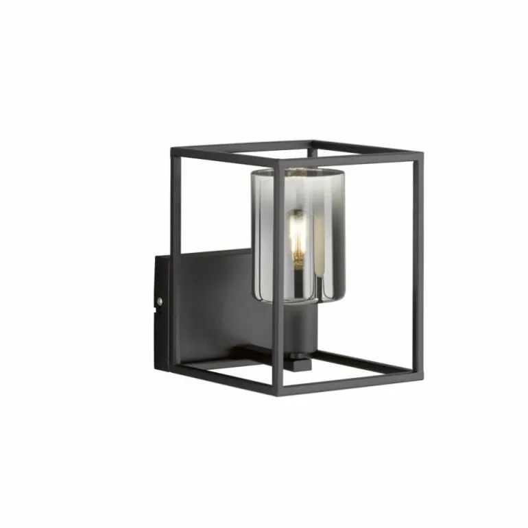 Applique murale Fischer & Honsel Iska Noir, 1 lumière