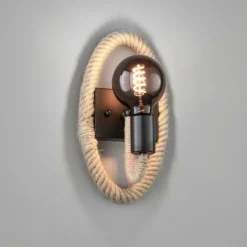 Applique murale Fischer & Honsel Yara Écru, Noir, 1 lumière