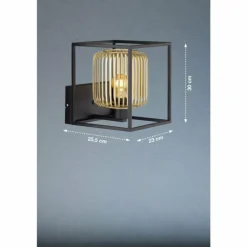 Applique murale Fischer & Honsel Caydo Noir, 1 lumière