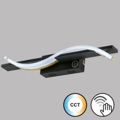 Applique murale Fischer & Honsel Bridge LED Noir, 1 lumière