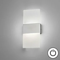 Applique murale Fischer & Honsel Foder LED Nickel mat, 1 lumière