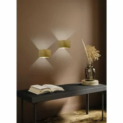 Applique murale Fischer & Honsel Cog LED Or, 2 lumières