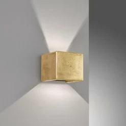 Applique murale Fischer & Honsel Cog LED Or, 2 lumières