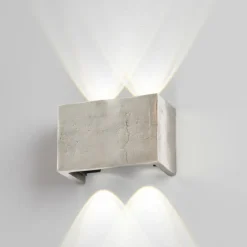 Applique murale Fischer & Honsel Cog LED Nickel mat, 4 lumières