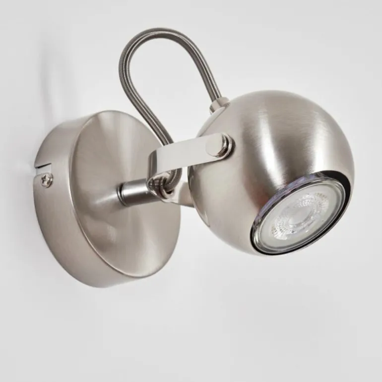 Applique murale Gadmen Chrome, Nickel mat, 1 lumière