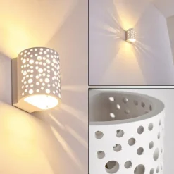 Applique murale Glenden Blanc, 1 lumière