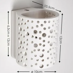 Applique murale Glenden Blanc, 1 lumière