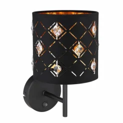 Applique murale Globo ABBEY Noir, 1 lumière