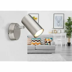 Applique murale Globo ALLVI Nickel mat, 1 lumière