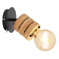 Applique murale Globo ANGELINE Noir, 1 lumière