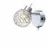 Applique murale Globo Bolt LED Chrome, 1 lumière