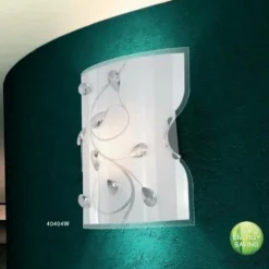 Applique murale Globo BURGUNDY Nickel mat, Blanc, 1 lumière