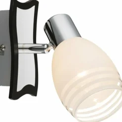 Applique murale Globo Chrome, Verre, 1 lumière