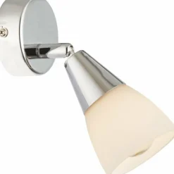 Applique murale Globo Chrome, Verre, 1 lumière