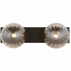 Applique murale Globo DALLERTA Noir, 2 lumières