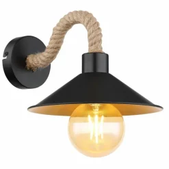 Applique murale Globo DIANA Écru, Noir, 1 lumière