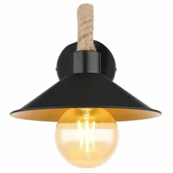 Applique murale Globo DIANA Écru, Noir, 1 lumière