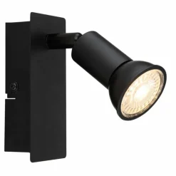 Applique murale Globo DREW Noir, 1 lumière