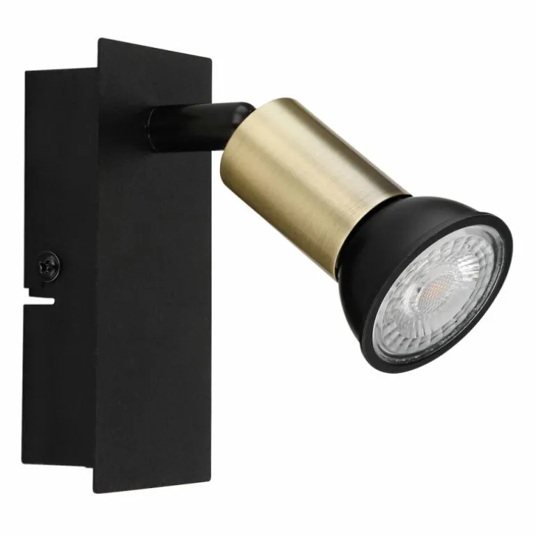 Applique murale Globo DREW Noir, 1 lumière