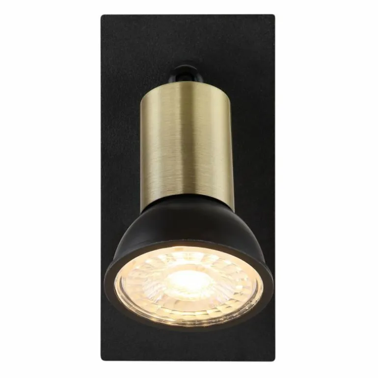 Applique murale Globo DREW Noir, 1 lumière