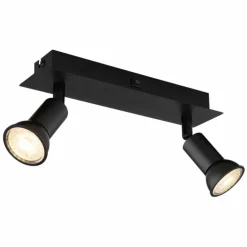 Applique murale Globo DREW Noir, 2 lumières