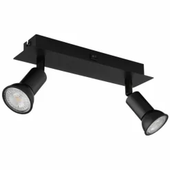 Applique murale Globo DREW Noir, 2 lumières