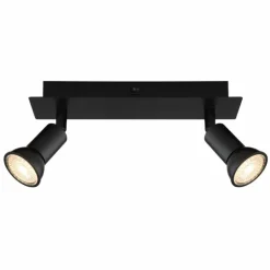 Applique murale Globo DREW Noir, 2 lumières