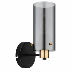 Applique murale Globo FANNI Laiton, Noir, 1 lumière