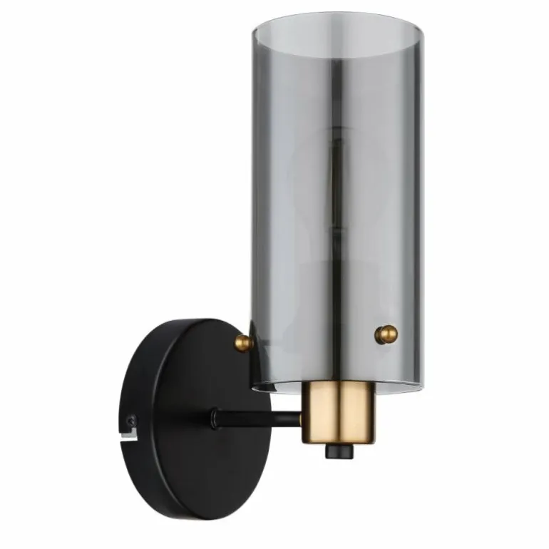 Applique murale Globo FANNI Laiton, Noir, 1 lumière