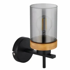 Applique murale Globo FINCA Écru, Noir, 1 lumière