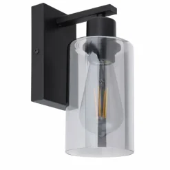 Applique murale Globo HADERA Noir, 1 lumière