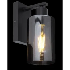 Applique murale Globo HADERA Noir, 1 lumière