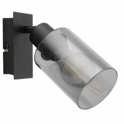 Applique murale Globo HADERA Noir, 1 lumière