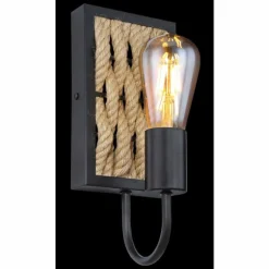 Applique murale Globo HALIA Noir, 1 lumière