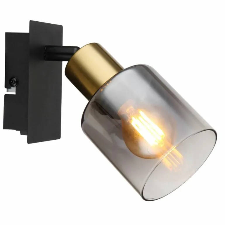 Applique murale Globo HOLLSY Noir, 1 lumière